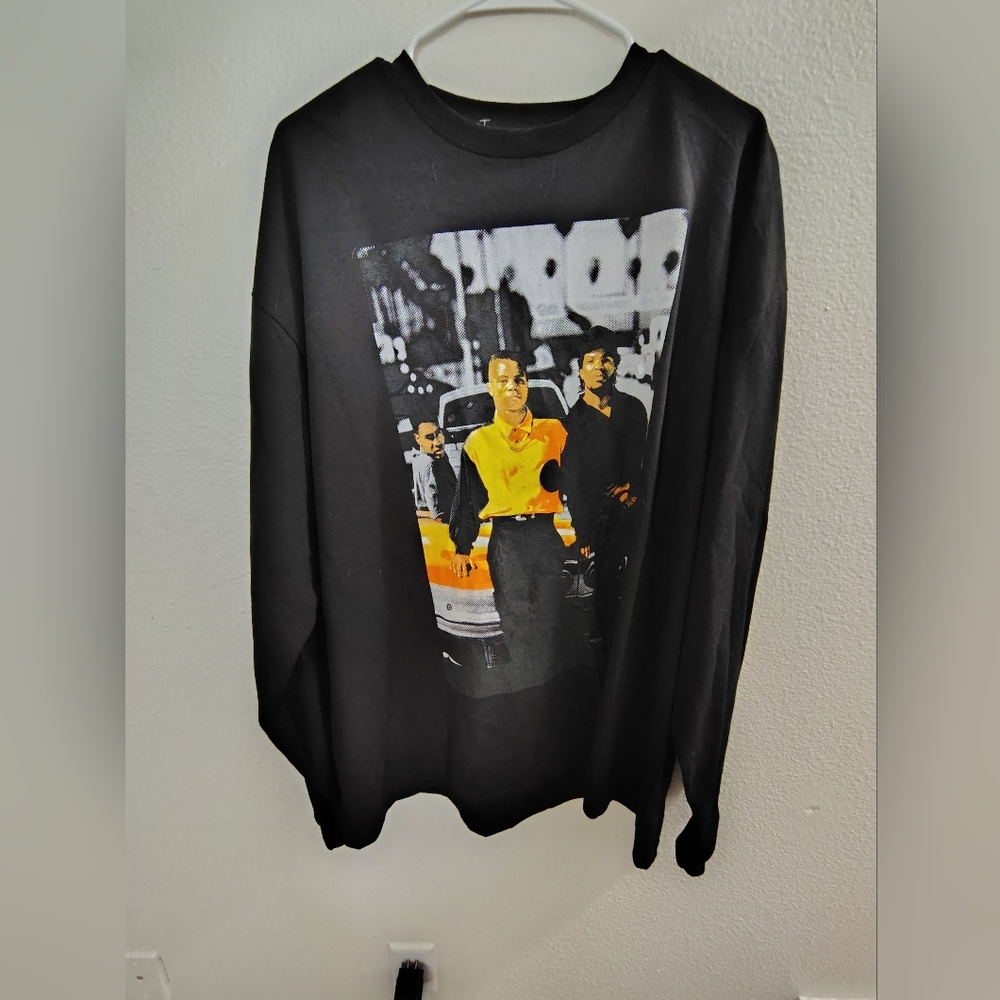 NIRVANA Black Shirt with Yellow Graphic